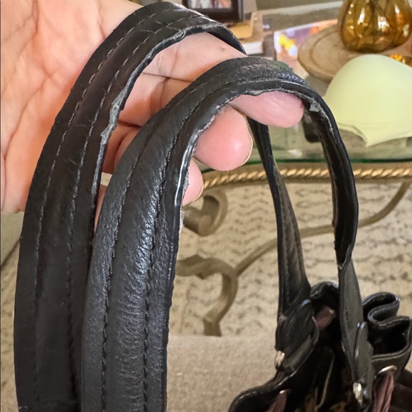 Vintage velvet Juicy Couture Daydreamer Black and Dark Brown Shoulder Bag - Picture 15 of 15